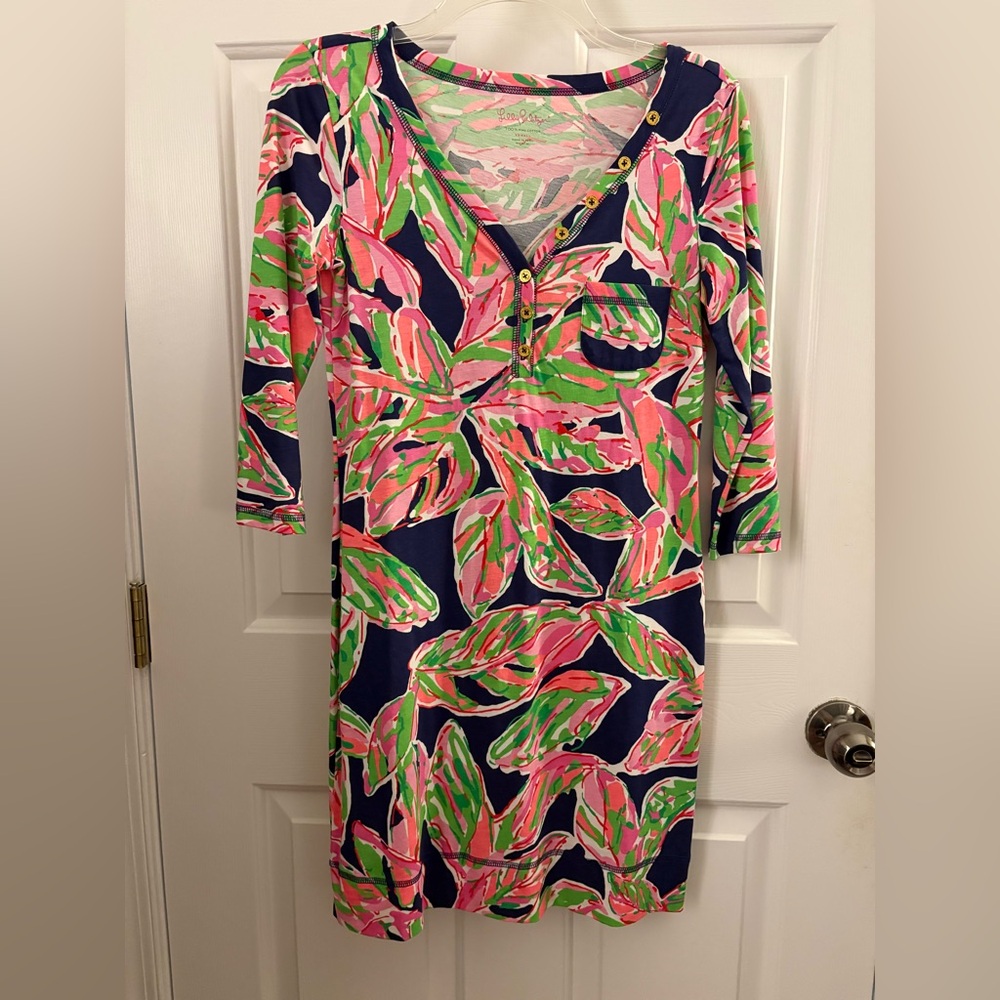 NWOT Lilly Pulitzer Palmetto Dress, Bright Navy. Size XS